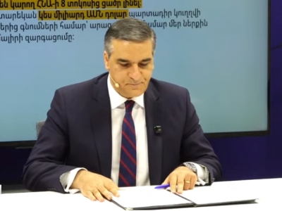 Tatoyan Vows to Continue Peace Agenda With Baku and TRIPP Project If Elected