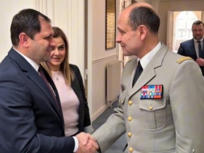 Papikyan and Giraud discuss Armenia–France defense cooperation