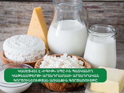 «Իգիթ» ՍՊԸ-ի կաթնամթերքի արտադրամասի արտադրական գործունեության առանձին գործառույթը կասեցվել է