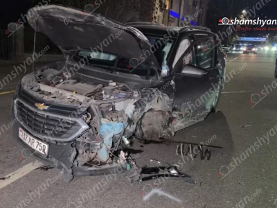 Հերացի փողոցում բախվել են «Chevrolet»-ն ու «Opel Zafira»-ն. կա 5 վիրավոր