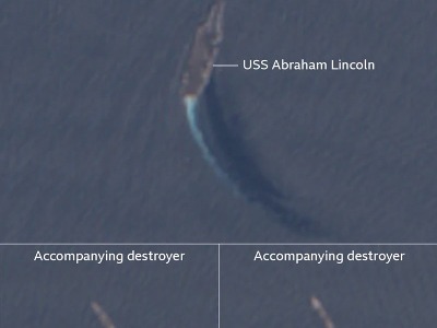 BBC: Американский авианосец USS Abraham Lincoln приблизился к берегам Ирана