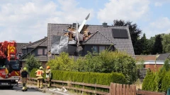 One person died after a light aircraft crashed into a house in Germany