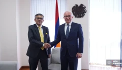 Armenia deputy FM receives India defense chief