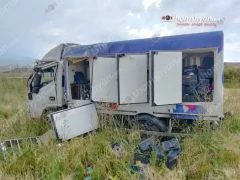 «От Мартина»–ի պաղպաղակները տեղափոխող JAC ավտոմեքենան վթարի է ենթարկվել. կա վիրավոր