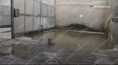 В городе Абовян сточные воды из автомойки заливают несколько улиц