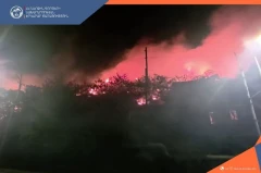 Крупный пожар на проспекте Мясникяна в Ереване потушен