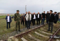 ԱԳՆ ղեկավար կազմն այցելել է Հայաստան-Թուրքիա սահմանին «Ախուրիկ» անցակետ և Գյումրի-Կարս երկաթգծի «Ախուրյան» կայարան