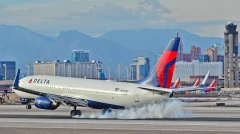 Самолет Delta Air Lines в аэропорту Лос-Анджелеса задел крылом борт Air Canada