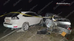 Լոռիում Lexus-ը բախվել է կայանված Lada-ին և «Nissan»-ին․ կա 1 զոհ, 4 վիրավոր․ Lexus-ի վարորդը եղել է ոչ սթափ