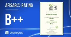 Unibank Receives B++ Sustainability Alignment Rating from Agents for Impact GmbH