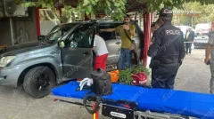 Ավտոմեքենան Գյուլբենկյան–Քոչար խաչմերուկում մխրճվել է հացի փռի մեջ (վիդեո)