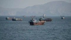 В Ормузском проливе у берегов Омана загорелось судно