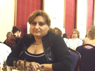 Elina Danielyan and Gabrieala Koskoska celebrate victory at Chess Olympics
