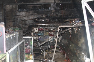 Пожар в магазине «Калантар» в ереванском районе Нор Норк (видео)