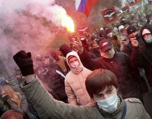 Погром националистов в Москве: «Долой кавказцев!» (видео)