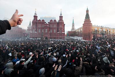 Все задержанные на Манежной площади в Москве отпущены