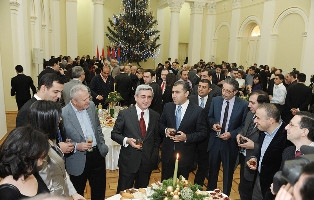 Serzh Sargsyan received journalists