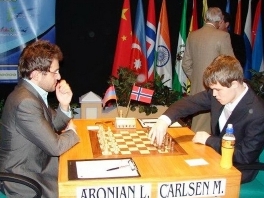 Aronian vs. Carlsen in 1st round of Tata Steel Chess Tournament