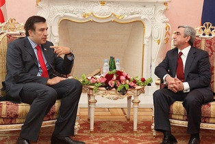 Armenians should not leave their homeland, Saakashvili says