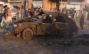Car blast in Pakistan kills at least 22