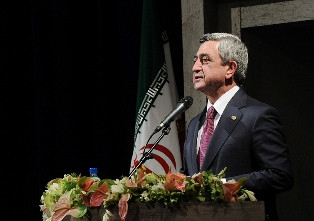 Սերժ Սարգսյանը ելույթ է ունեցել Թեհրանում` Նովրուզի տոնակատարությունների ժամանակ