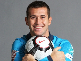 Alexander Kerzhakov of Russia broke his arm in Yerevan