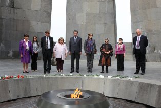 British MPs visit Armenian Genocide Memorial