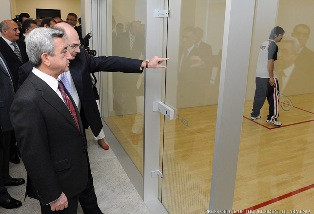 Armenia’s President opens new sports complex