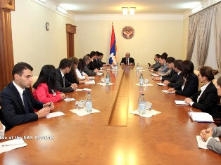 Արցախի նախագահը հանդիպել է դիվանագիտական դպրոցի ունկնդիրներին