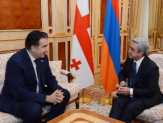 Սերժ Սարգսյանը հանդիպում է ունեցել Միխեիլ Սաակաշվիլիի հետ