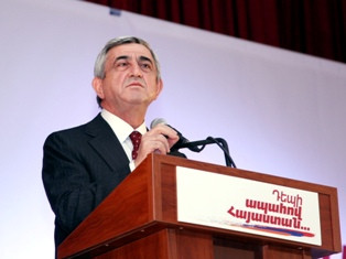 «Ժողովուրդ». Սերժ Սարգսյանը մրսել է քարոզարշավի ընթացքում