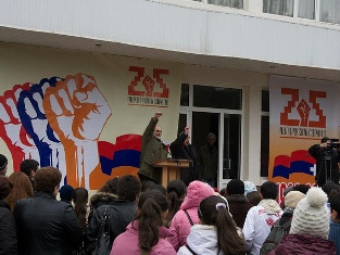 Հադրութում Արցախյան շարժման 25-ամյակին նվիրված հանրահավաք է տեղի ունեցել (ֆոտո)