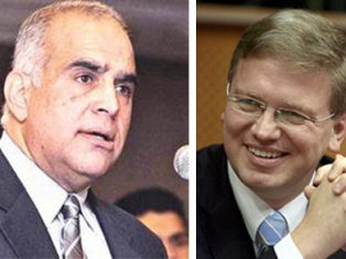 Raffi Hovannisian and Stefan Fule discuss Armenia-EU ties