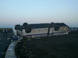 Ստավրոպոլի երկրամասում ավտոբուս է շրջվել