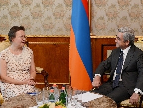 Armenian President receives Romania’s outgoing Ambassador
