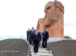 Արցախում բարեկարգում են «Մենք ենք, մեր լեռները» հուշարձանը (ֆոտո)