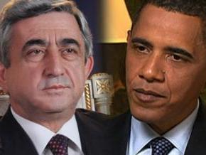 Obama urges Armenian President to take advantage of opportunities for direct dia