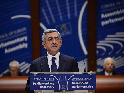 Armenian President addresses PACE delegates