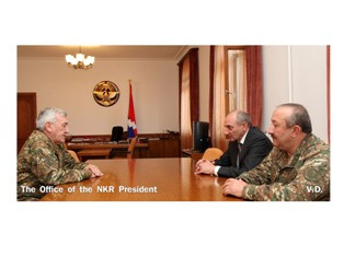 Գլխավոր ռազմական տեսուչը Արցախում է