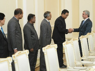 Armenian Presidential Palace hosts Indian MPs