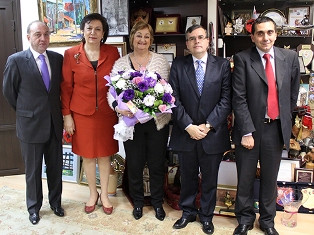 Diaspora minister receives Uruguay’s Armenian minister