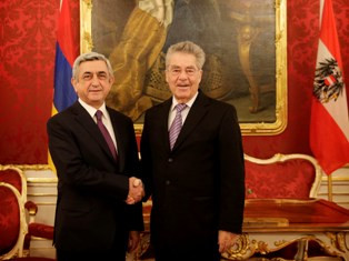 Armenian and Austrian presidents meet in Vienna
