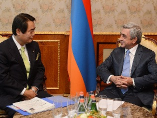 Armenia’s President receives Japanese deputy FM