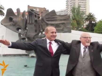 Head of Armenian parliament dances in Uruguay