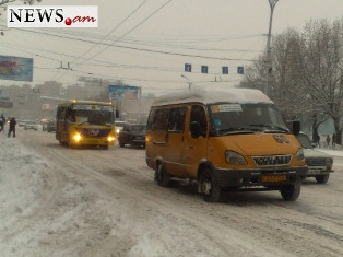 Փոխադրողների միության նախագահ. Երեւանյան երթուղայինները մերկասառույցին չեն դիման