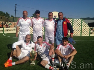 Ֆուտբոլային մրցաշար Արցախում ռուս լրագրողների մասնակցությամբ (ֆոտո)