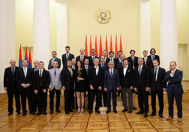Սերժ Սարգսյանն ընդունել է Երիտասարդ նախագահների կազմակերպության ներկայացուցիչներ