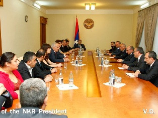 Բակո Սահակյանն ընդունել է Հայաստանի Ազգային ժողովի պատվիրակությանը (ֆոտո)