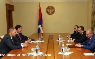 ԼՂՀ նախագահը Ստեփանակերտում ընդունել է Եվրախորհրդարանի փոխնախագահին