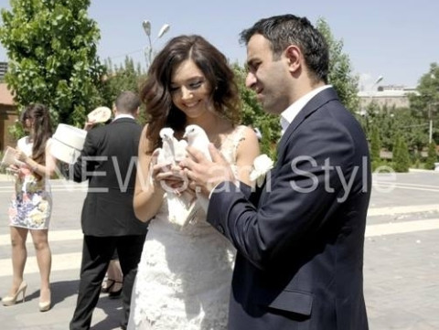 Անուշիկ Ալավերդյանի եւ Կարեն Մամիկոնյանի պսակադրության առաջին լուսանկարները